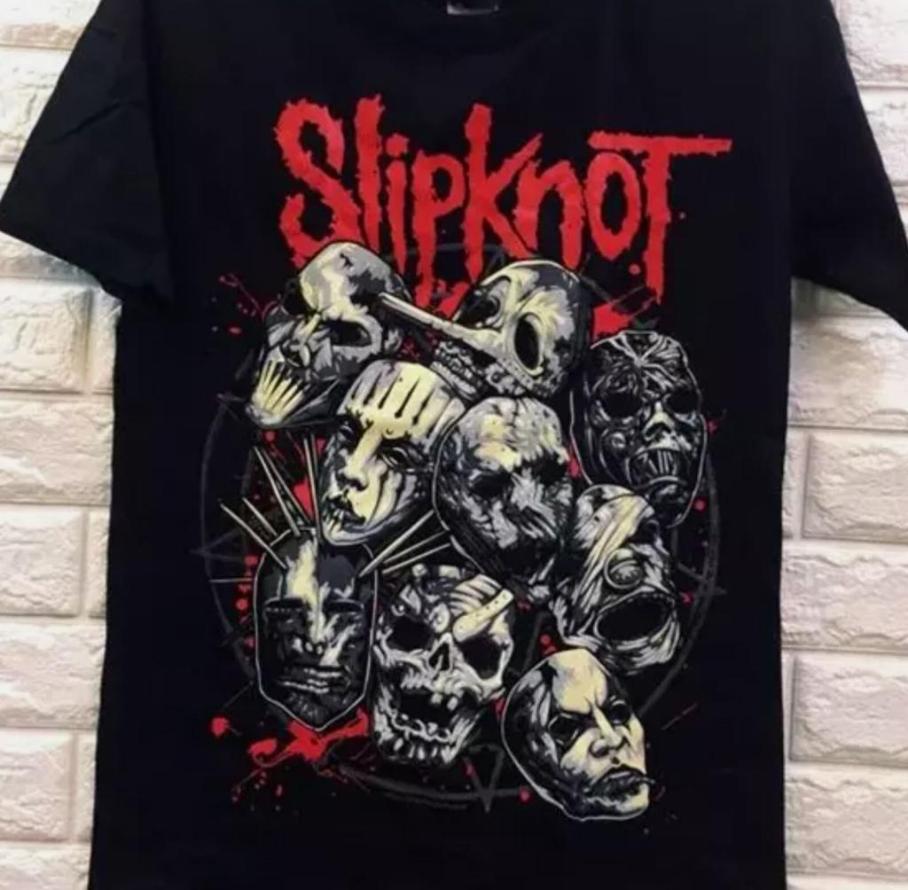 26 Vintage 90s Slipknot Band Short Sleeve Black Size S -5XL Unisex Shirt Unisex T-Shirt