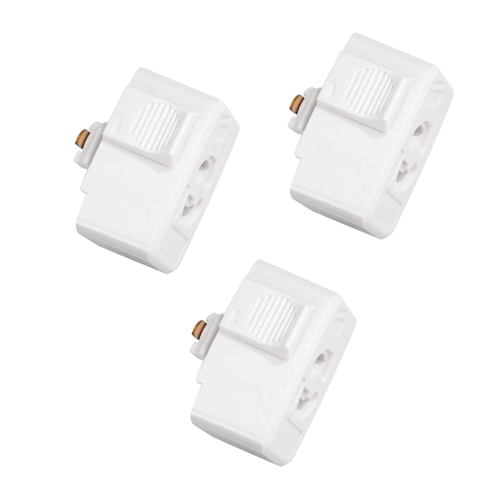 

Набор из 3 белых потолочных заглушек PSE, совместимых с PSE, белые, с фиксирующей розеткой для осветительных шин, не требующих установки и легких в установке.