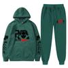 Mens Thick Fleece Hoodie Jogger Set Casual Hip Hop Streetwear Two Piece Outfit