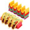 6 szt. 6-kolorowy organizer na 4 tacos / półka na naleśniki Wygodne stojaki do serwowania meksykańskiego jedzenia Restauracja