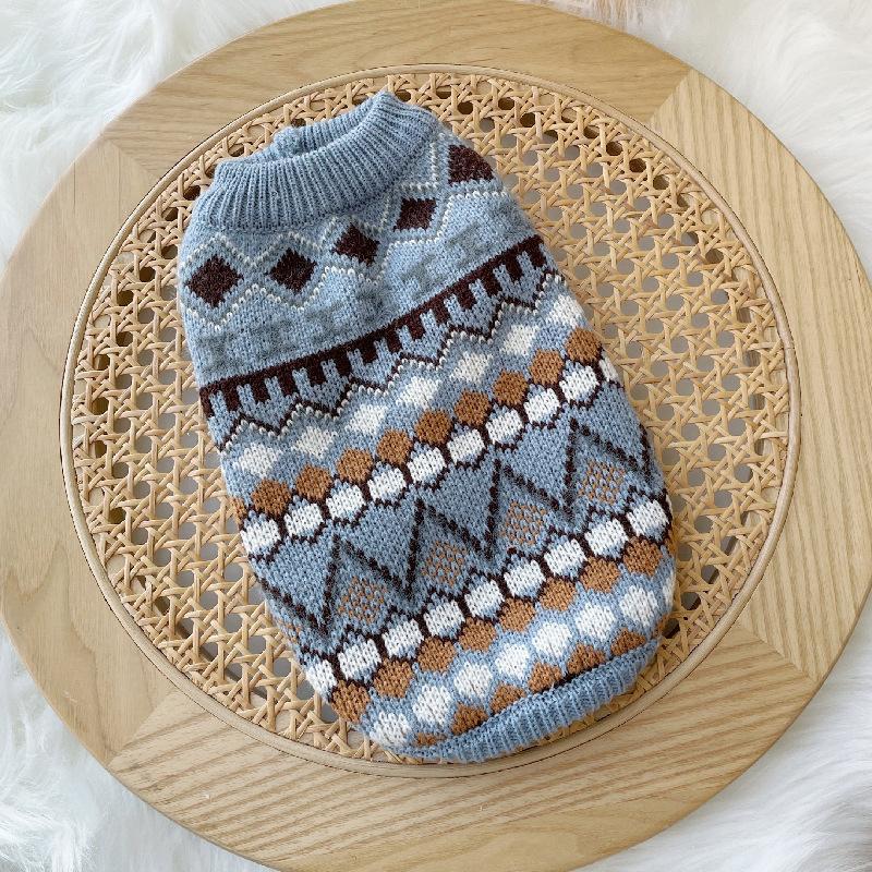 Bohemia Dogs Sweater Wiener Autumn Hand-Knitted Soft Coat For Badger Dog Thicken Warm Loungewear Dachshund Small Mid Dog Clothes