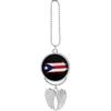 Puerto Rico Flag Car Hanging Ornaments Rearview Mirror Pendant Cute Interior Accessories Decorations Puerto Rico Flag