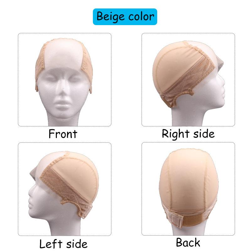 1 stk Gjennomsiktig Blonder Wig Grephette Sklisikker U-del Ventilerende Wighette For Å Lage Parykker Ny Parykk-lagehette