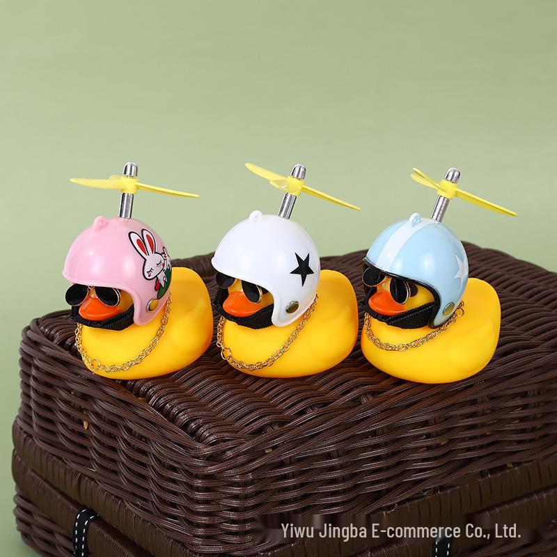 Wind-Resistant Electric Yellow Duck Dashboard Ornament