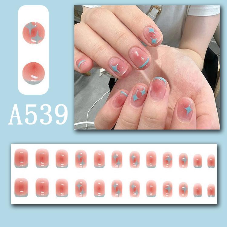 Summer Fresh French Line Cool Style Detachable Nail Art Tips