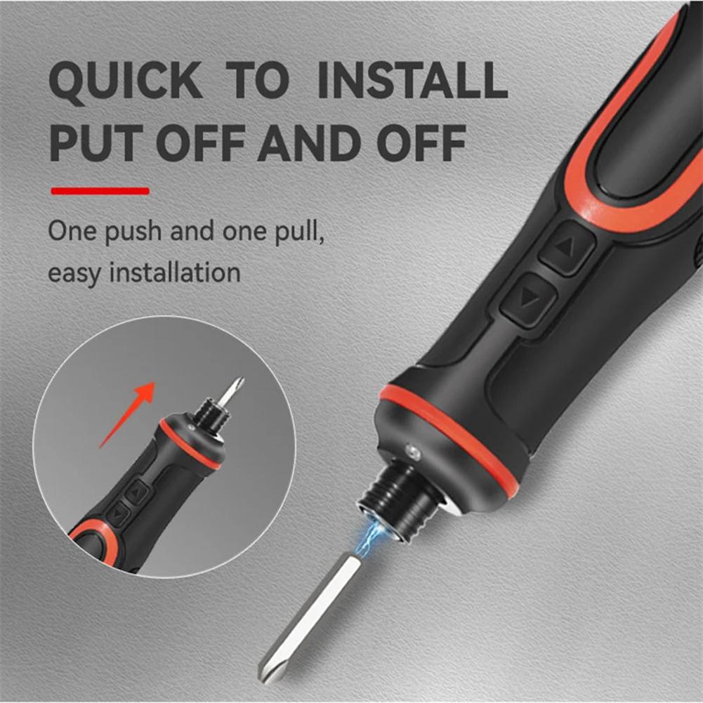 Electric Screwdriver Set 15 In One with 6 Torque Adjustments Quick Release Chuck Forward Reverse Modes Compact and Tool