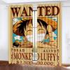 Rideau occultant Monkey D Luffy, One Piece, Polyester, Animé, Convient pour Chambre à coucher, Enfants, Adulte, Décoration de pièce, Cadeaux