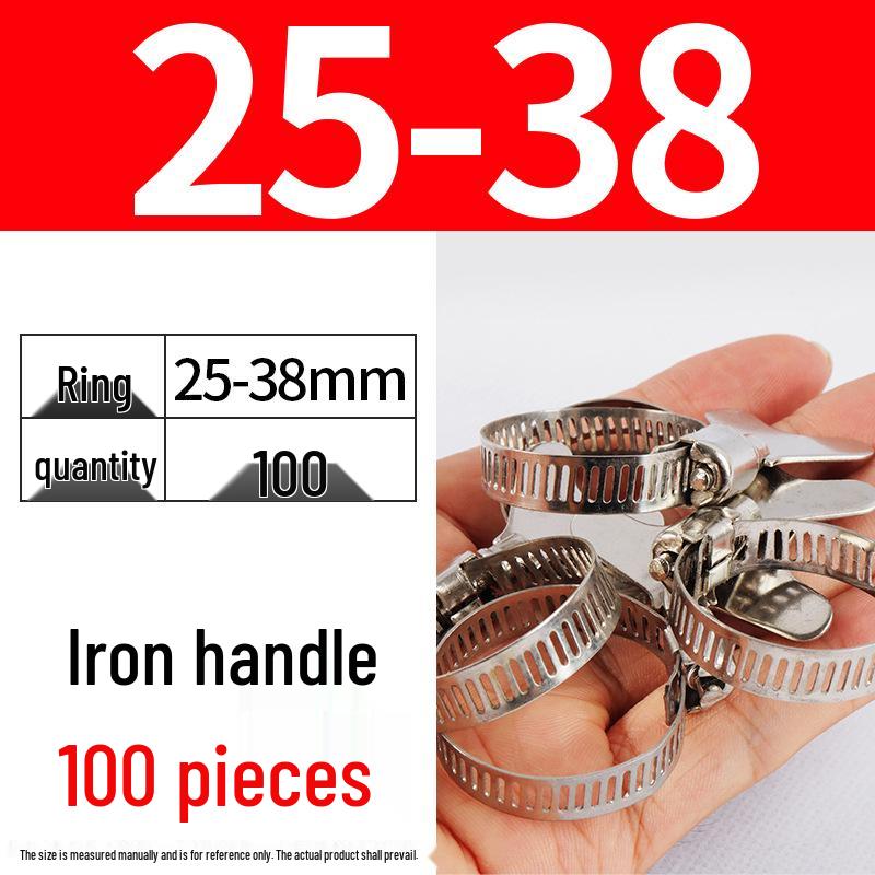 Nerezová hadicová spona, ručně utahovací páska pro vodní a vzduchové potrubí