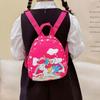 Adorable Purple Smiley Unicorn Backpack For Toddlers Casual Lightweight School Use