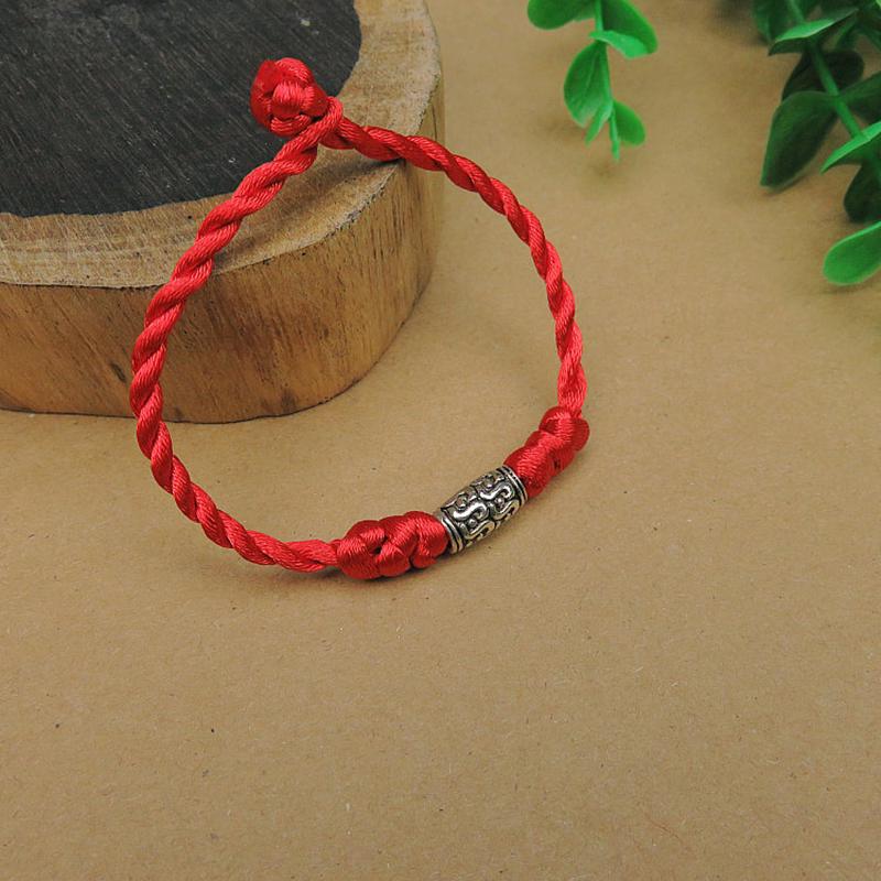 1PC Chinese Red String Handmade Hand-woven Bracelet Lucky Gifts Accessories Jewelry Red Rope