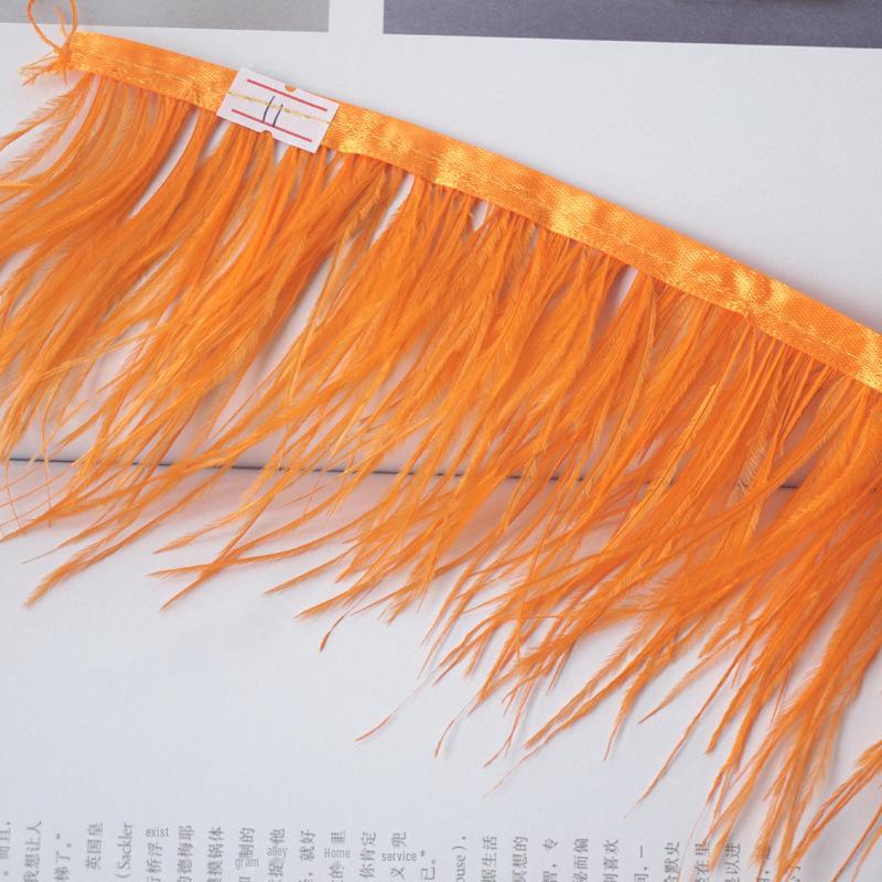 Pštrosí peří 10-13cm pro dekoraci šatů a taneční sukně - Oděvní doplněk