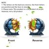 1-Piece Moon and Sun Shaped Ornament, Blue Moon and Golden Sun, 2D Flat Acrylic Home Desktop Holiday Decoration, Essential Decorations for 