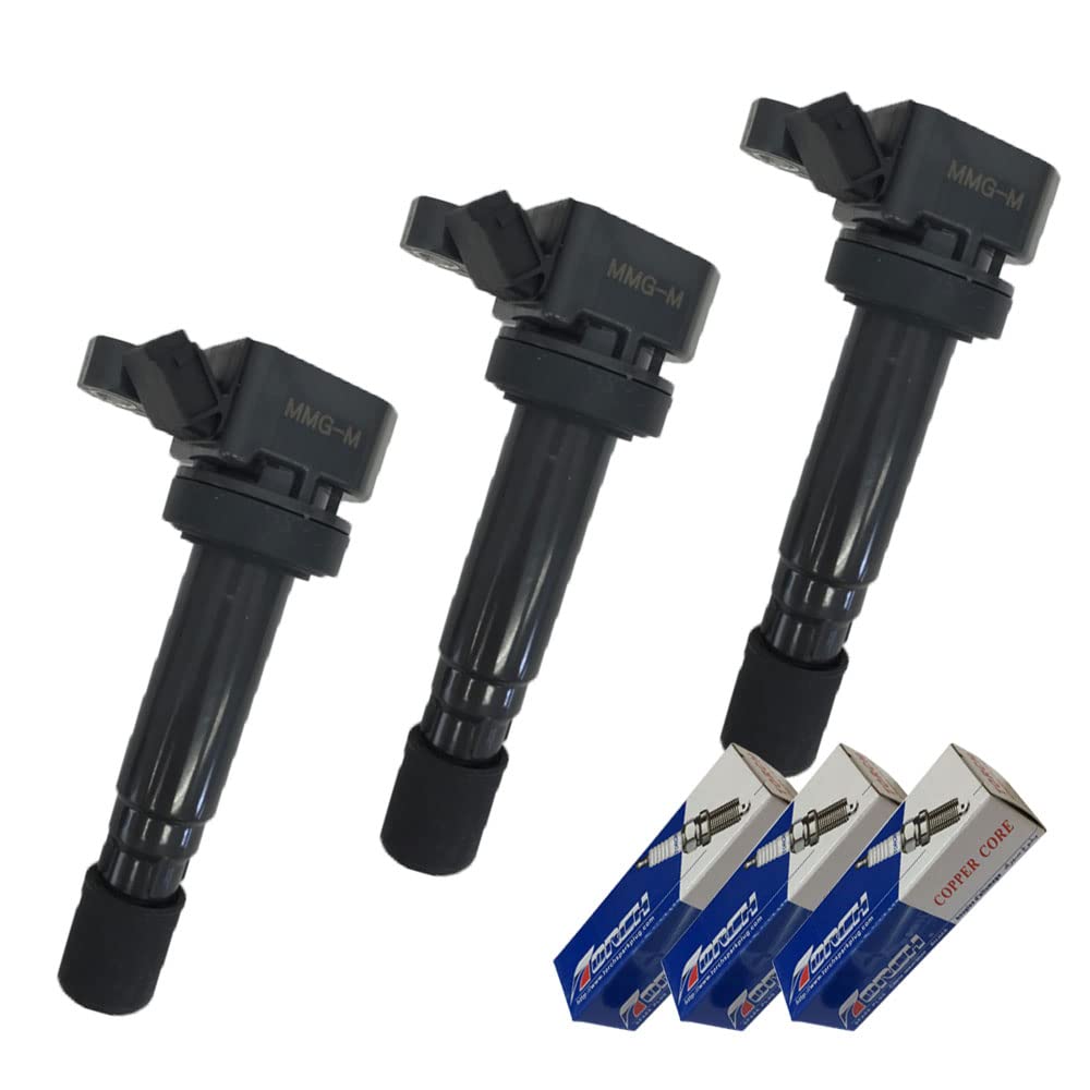 

[Ms Parts] Hijet S210C S210P S210V S210W Ignition Coil & Torch Spark Plug K6RF11 Set of 3 Each IC1-K6RF11