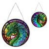 Stained Glass Animal Rhinestone Diamond Art Window Pendants Suncatcher Diamond Painting Art Pendant for Garden Window Decor