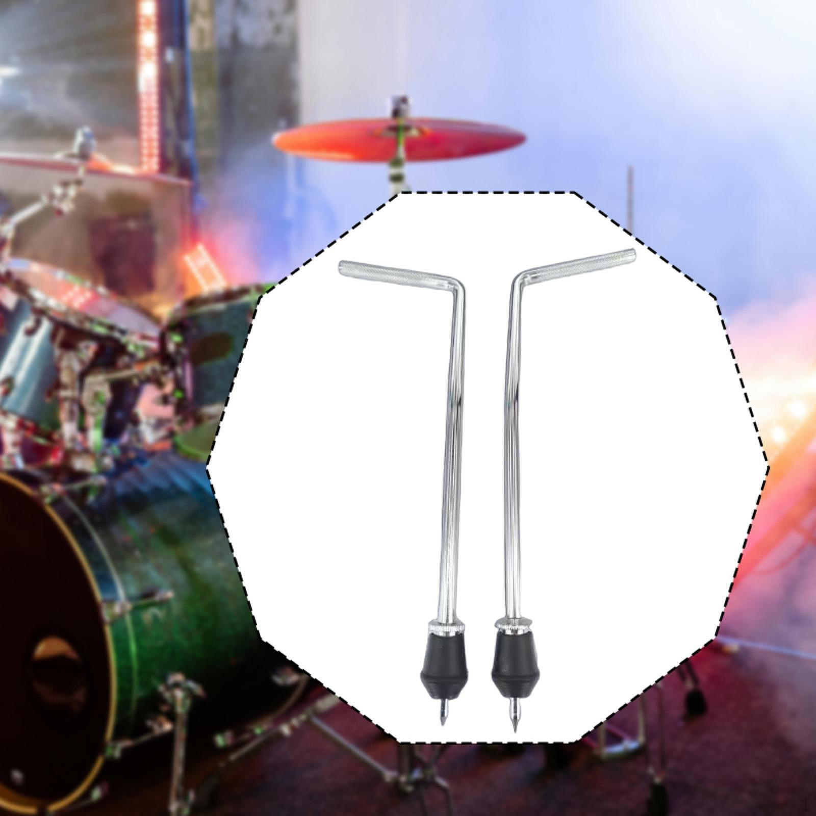 

2 шт. Ножки для бас-барабана Аксессуары для музыкальных инструментов Запасные части Противоскользящие Профессиональный Металл