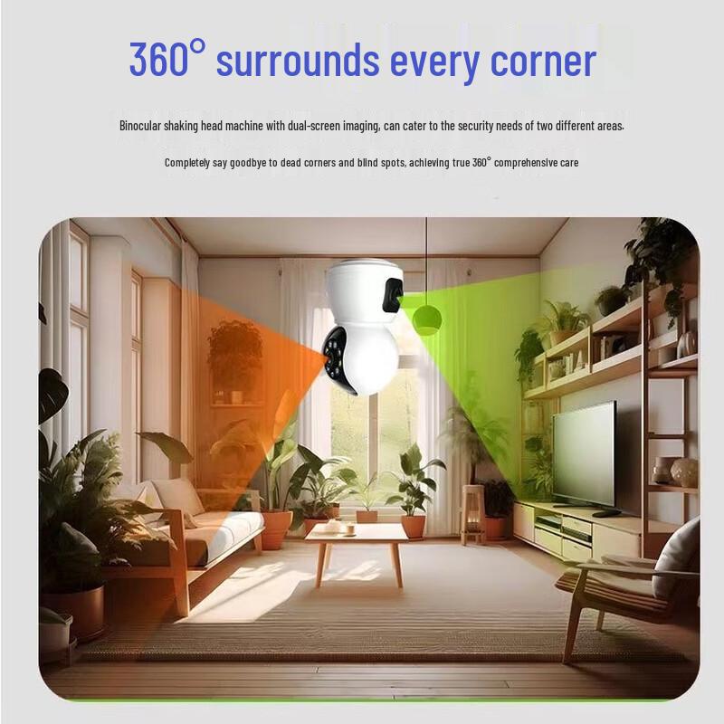 

MR MOOSE 2MP Dual View Smart Home Wireless Indoor Camera