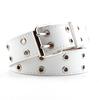 European & American Hip-Hop Punk Style Leather Eyelet Belt with Chain Decoration