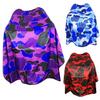 Camouflage Salon Hair Cutting and Dyeing Cape with Snap-Button Collar