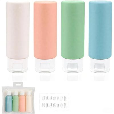 4Pcs 50ml Leakproof Travel Bottles Set Refillable TSA Approved for Shampoo Lotion Gel Hand Sanitizer Toiletries
