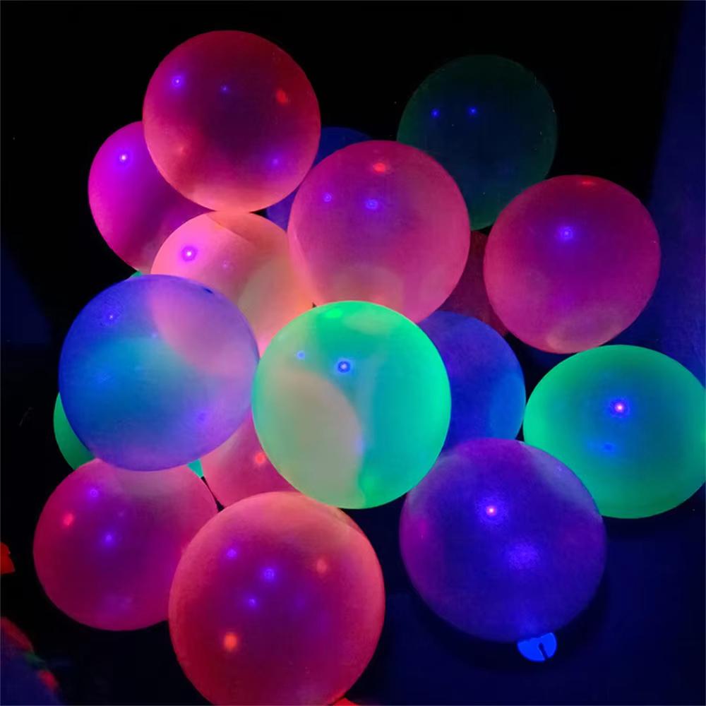 10/20/30pcs UV Blacklight Reactive Neon Fluorescent Balloons GLOW In The DARK Balloon for Adults Wedding Decoration 5