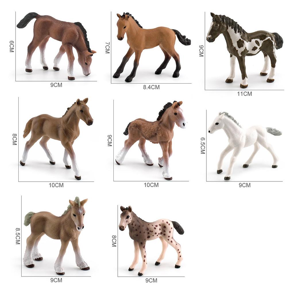 Wild Shire Horse Lipizzaner Pvc Model For Kids Educational Display