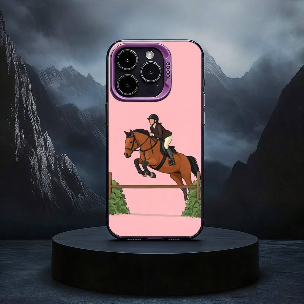

H-Horse-SE R-Riding-NG Phone Case For iPhone17,16,15,14,13,12,11 Plus,Pro Max Black Candy silver phone case iPhone14Plus
