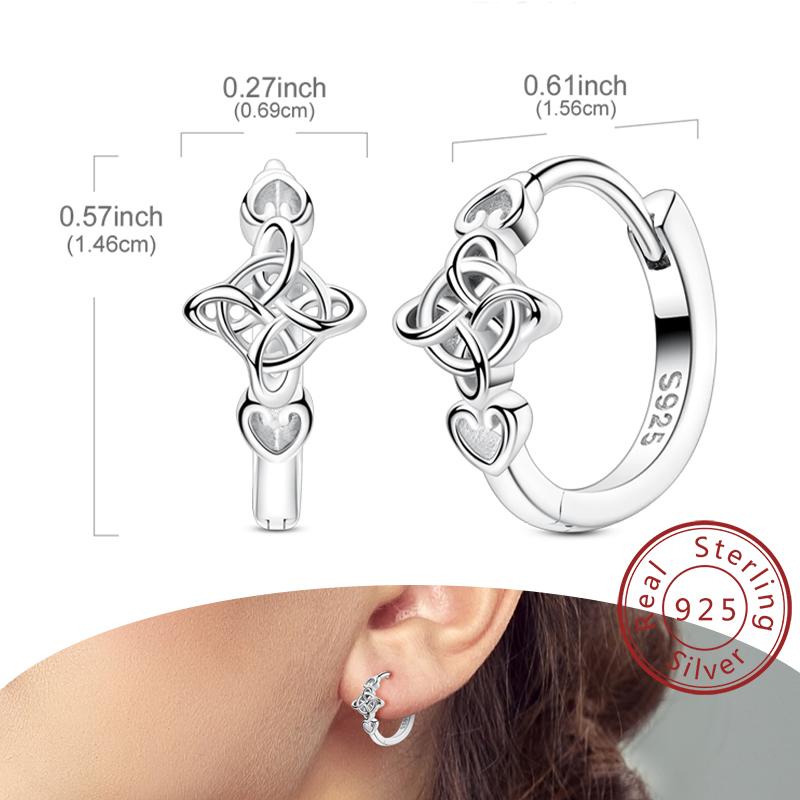 New 925 Silver Hoops Earrings For Woman Starlight Crystal Hoop Coil Earrings Eardrop With Zircon Fashion Jewelry Girls