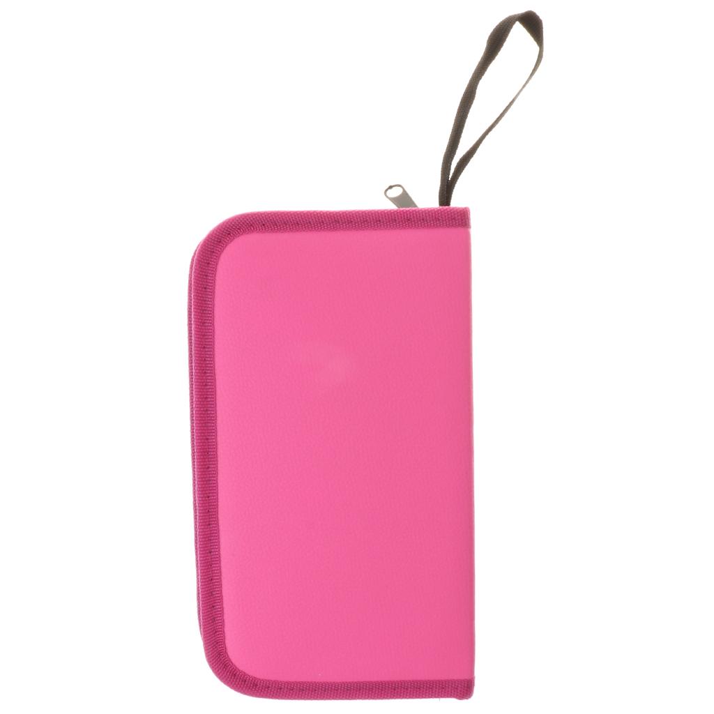 /Pink Soft Artificial Leather Hair Case Hairdressing Combs Tools Pouch