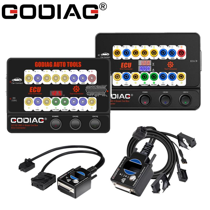 GODIAG GT100+ GT100 Pro ECU Connector OBDII Break Out Box for BMW FEM/BDC CAS4/CAS4+ Test Platform for VVDI2/IM608/K518ISE
