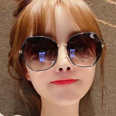 Polarized Glasses Women's Sunglasses Trendy UV Rays Ins Sunglasses Big Face Makes You Look Thin