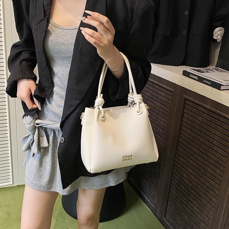 Popular small bag women's summer new simple shoulder messenger bag portable bucket bag