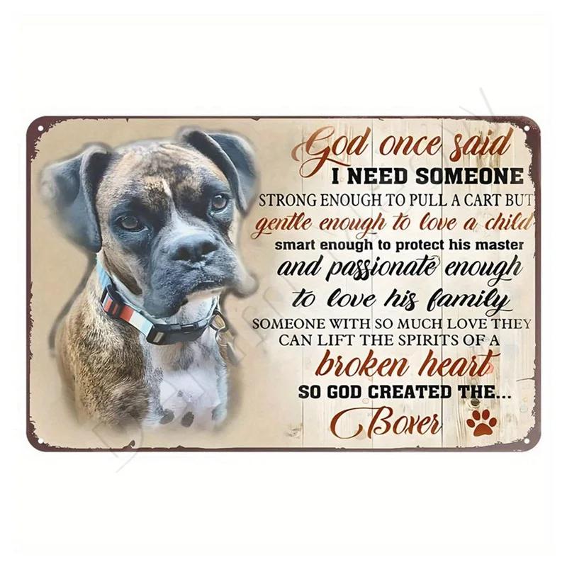 Dachshund Metal Tin Sign, Doberman Dog, Retro Art, Yorkie, Funny Pet Poster, Cafe, Kitchen, Home, Wall Decoration, Plaque Gif