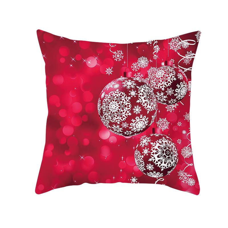 Nordic Christmas Pillowcase Christmas Ball Decoration Home Sofa Cushion Cover