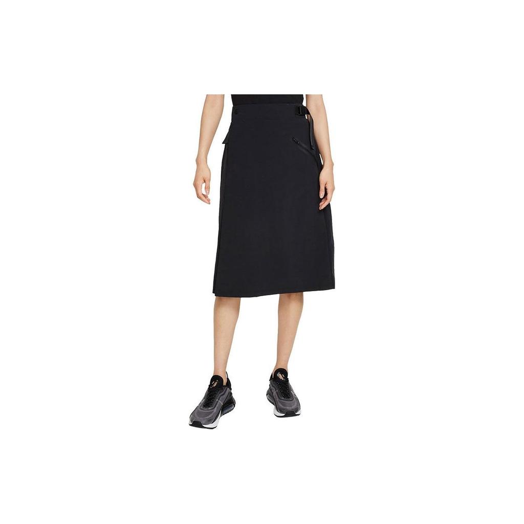 Nike SPORTSWEAR TECH PACK Casual Long Skirt Women's Black DD4619-010