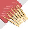 1PC Gold Stainless Steel Precision Curved Tip Tweezers,Professional Eyelash Extension Applicator Lash Makeup Supplies