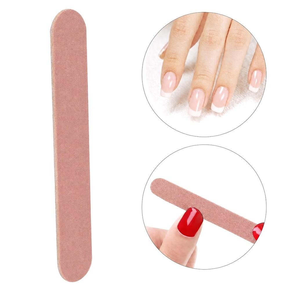 100pcs Double Sided Disposable Nail File Wood Board Manicure Nail File Nail Polishing File  Home Use