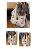 Korean Style Cute Cartoon Winter Yarn Shoulder Bag with Tassels - Versatile Large Capacity Tote