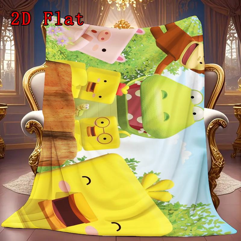 Chiro and Friends 2D Flat Pattern Flannel Blanket High quality All Seasons Warmth and Comfort Perfect for Christmas Gifts.DMT0925092