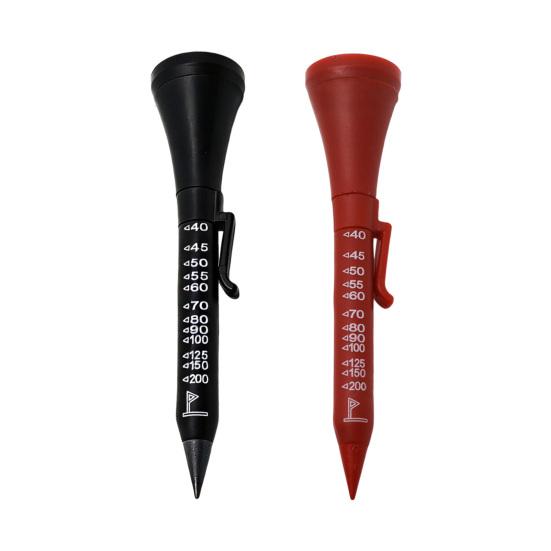 1/2Pcs 6-In-1 Golf Multi-Tool Face Alignment Aid Magnetic Tip Flagstick Rangefinder Ball Marker Club Grooves Cleaner Carbon Pencil Tip Pocket Clip Tee