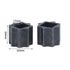 2Pcs Pneumatic Head Adapter Sleeve Actuator Connecting Sleeve Inner Square Outer Octagonal Sleeve Ball Valve Reducer Sleeves