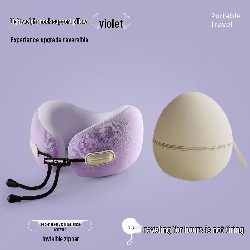 Portable Memory Foam U-shaped Neck Pillow