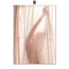 Modern Pink Gold Marble Flower Beach Girl Wall Art Nordic Posters Canvas Painting  And Prints Wall Pictures For Living Room Home