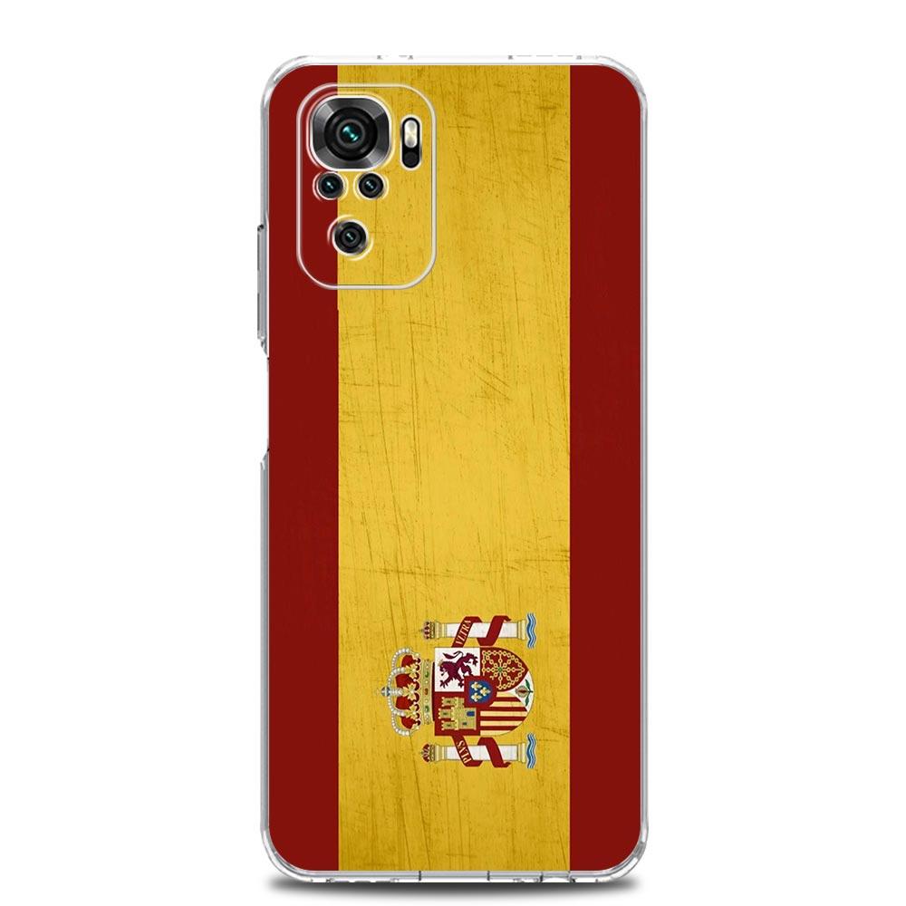 

Spain Bull Flag Phone Case For Xiaomi Redmi Note 14 13 12 4G 9 8 10 11 Pro Plus 5G 14C 13C 12C 10C 9C 9A Clear Soft TPU Cover Redmi 10C