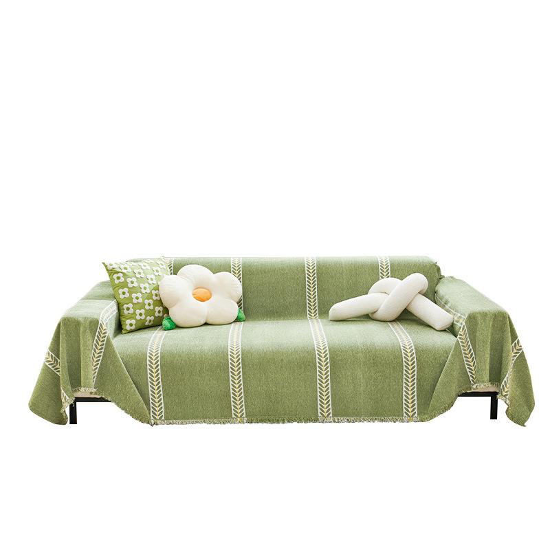 Chenille Sofa Cover Towel Full Covered Four Seasons Universal Simple Sofa Cushion Non-Slip Anti-Scratching Leather Sofa Cover