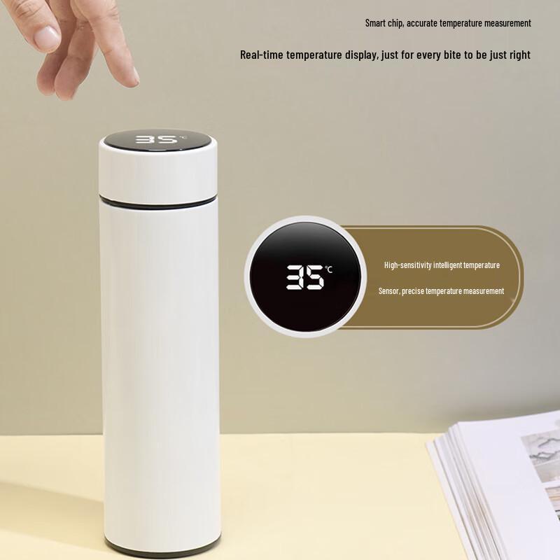 Smart LED Display Stainless Steel Thermos Mug
