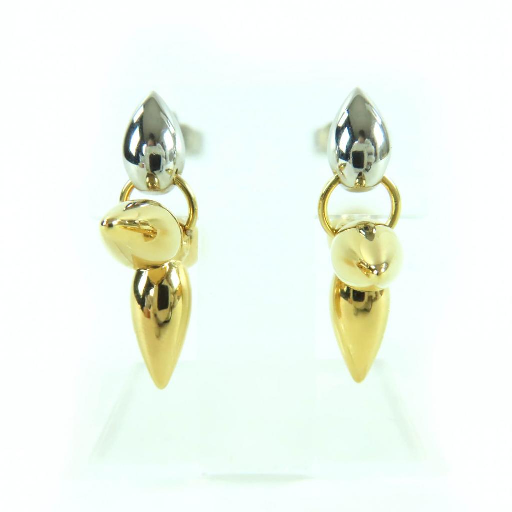 Excellent LOUIS VUITTON Pierce Bookle Dreille Louisette Pandan Gold M00630 Used