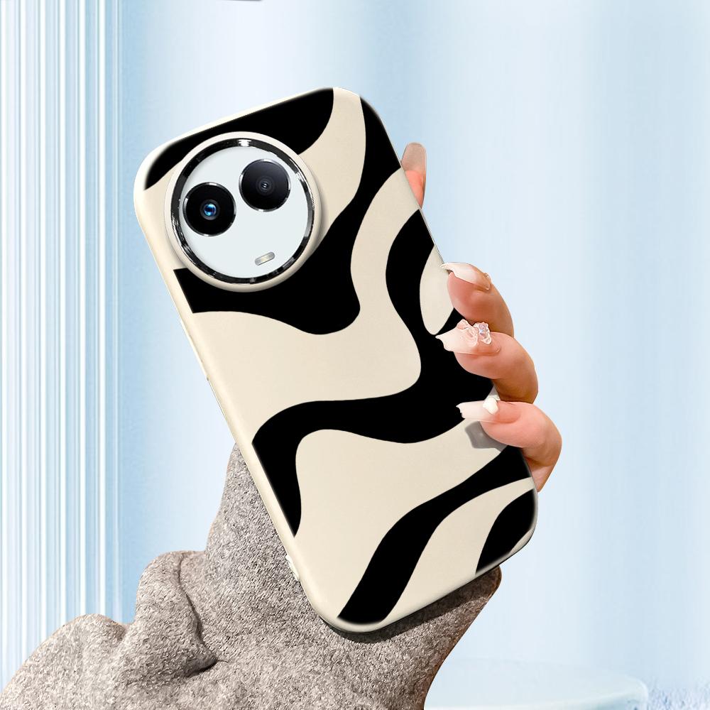 Jednokolorowy obiektyw ze srebrną krawędzią tłusta obudowa miękka TPU płynny silikonowy pokrowiec odporny na wstrząsy futerał na telefon do OPPO Reno Realme OnePlus