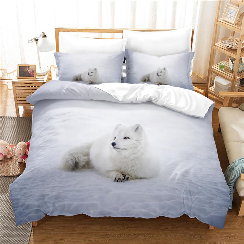 Cute Dog  Bedding Set Duvet Cover Set 3D Bedding Digital Printing Bed Linen Queen Size Bedding Set Fashion Design