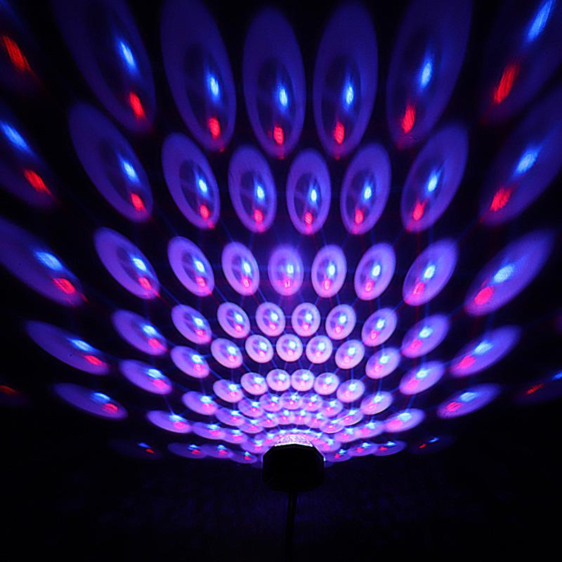 Seven-Color Voice-Activated LED Car Projector & Mobile Mini Ambient Light