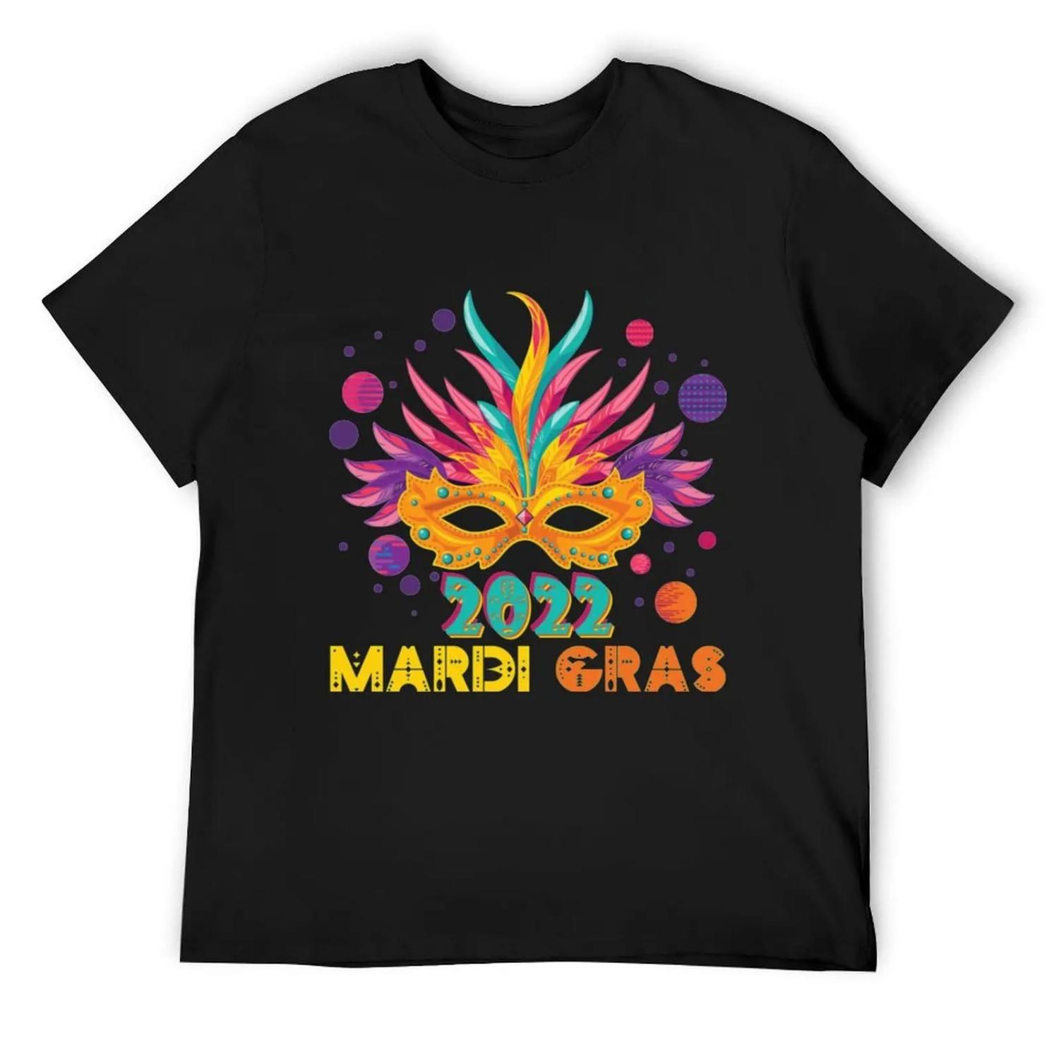 Mardi Gras 2022 T-Shirt blue archive Aesthetic clothing topping luxury t-shirt mens vintage t shirts S